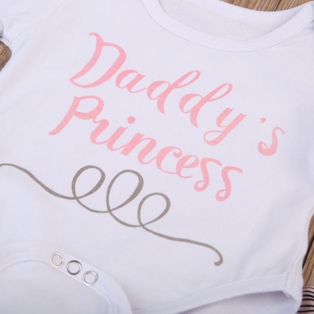 Infant Newborn Baby Girls Clothing Set Long Sleeve Tops Romper Pants Hat Outfits Cotton Baby Girl Clothing Toddler Baby Clothes