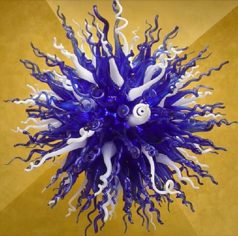 White and Cobalt Blue Lamps Chandeliers Lights LED Light Source Round Hand Blown Murano Glass Pendant Chandelier Lighting
White and Cobalt Blue Lamps Chandeliers Lights LED Light Source Round Hand Blown Murano Glass Pendant Chandelier Lighting
