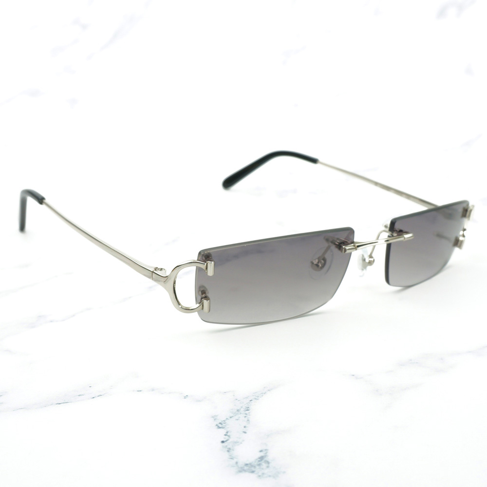 Wholesale-Small Size Square Rimless Sunglasses Men Women with C Decoration Wire Frame Unisex Luxury Eyewear for Summer Outdoor Traveling
Wholesale-Small Size Square Rimless Sunglasses Men Women with C Decoration Wire Frame Unisex Luxury Eyewear for Summer Outdoor Traveling