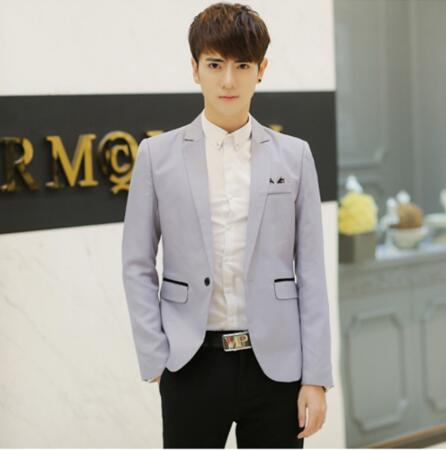 Men's Blazer Handsome Small Suit Slim Fit Blazer Groomsman Men Fashion Business Casual Terno Masculino Dress Blazer