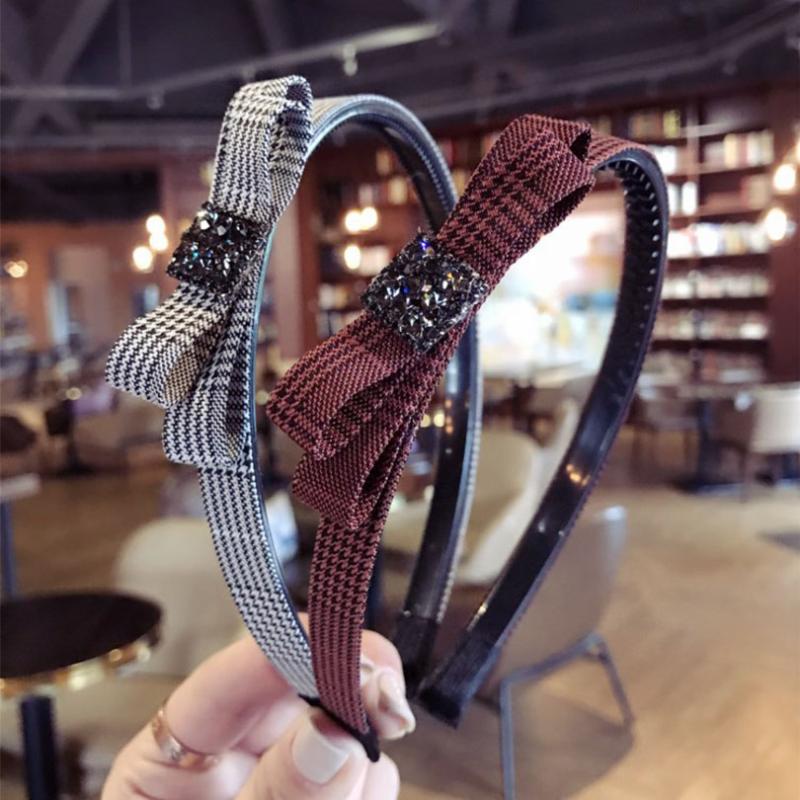 Haimeikang Cute Small Bowknot Hairband for Girls Headwear Hair Accessories Lady Charm Rhinestone Plaid Hair Hoop Headband
Haimeikang Cute Small Bowknot Hairband for Girls Headwear Hair Accessories Lady Charm Rhinestone Plaid Hair Hoop Headband
