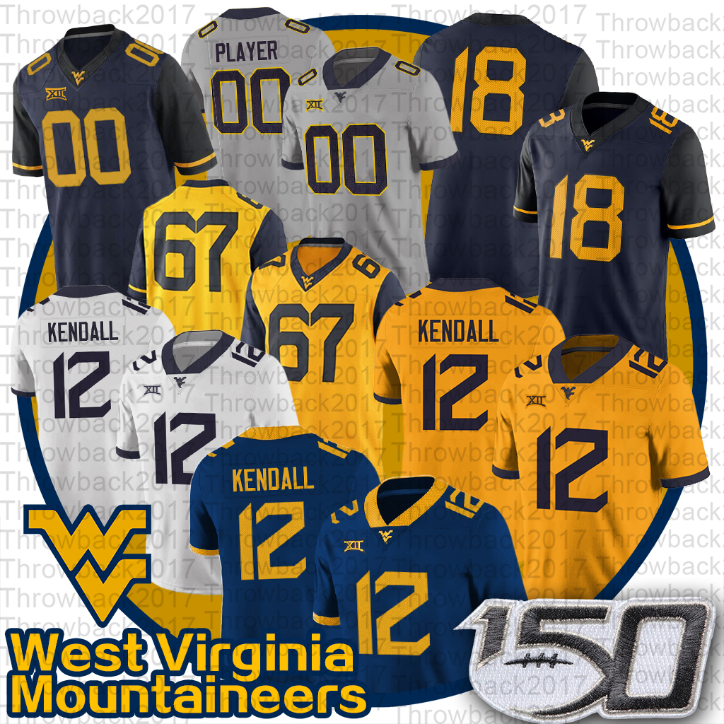 NCAA West Virginia Austin Kendall Mountaineers Jersey Sam James Leddie Brown T.J. Simmons George Campbell WVU Football Jersey, Black;red
NCAA West Virginia Austin Kendall Mountaineers Jersey Sam James Leddie Brown T.J. Simmons George Campbell WVU Football Jersey, Black;red