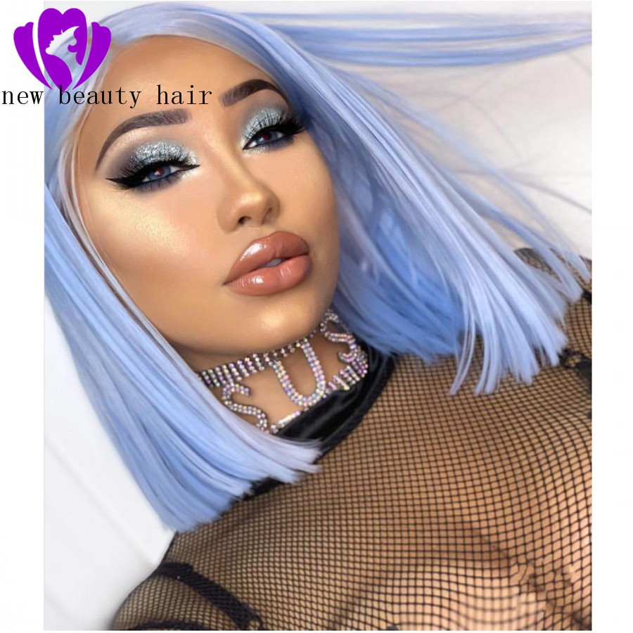 Straight 360 lace Heat Resistant Hair wig long Yellow/red/blue/blonde /brown /orange Color Synthetic Lace Front Wigs for Cosplay Make up