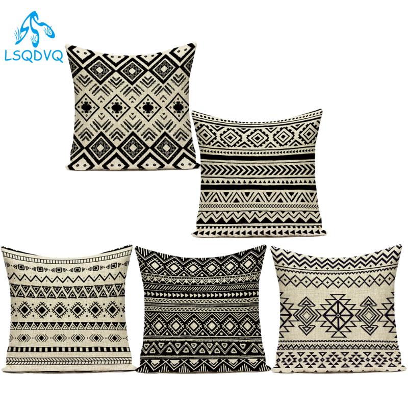 Cotton Linen Decorative Pillows Case Black White Boho Mandala Geometric Sofa Home Decor Pillow Cushion Cover Case Funda Cojines, 11
Cotton Linen Decorative Pillows Case Black White Boho Mandala Geometric Sofa Home Decor Pillow Cushion Cover Case Funda Cojines, 11