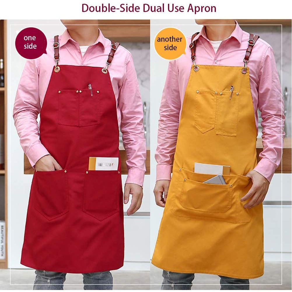 Barista Double-sided Cotton Canvas Apron Restaurant Baking Floral Painting Shop Uniform Multi-function Tool pocket
Barista Double-sided Cotton Canvas Apron Restaurant Baking Floral Painting Shop Uniform Multi-function Tool pocket
