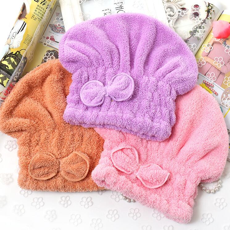 Quickly Dry Hair Hat Solid Bathing Drying Towel Soft Absorbent Thickened Quick-drying Headscarf Women Microfiber Bow Shower Caps CGY360
Quickly Dry Hair Hat Solid Bathing Drying Towel Soft Absorbent Thickened Quick-drying Headscarf Women Microfiber Bow Shower Caps CGY360