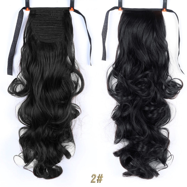 1pcs 20inch long curly wavy pony tail hairpiece wavy ponytail 30inch wraps drawstring human hair ponytail 160g