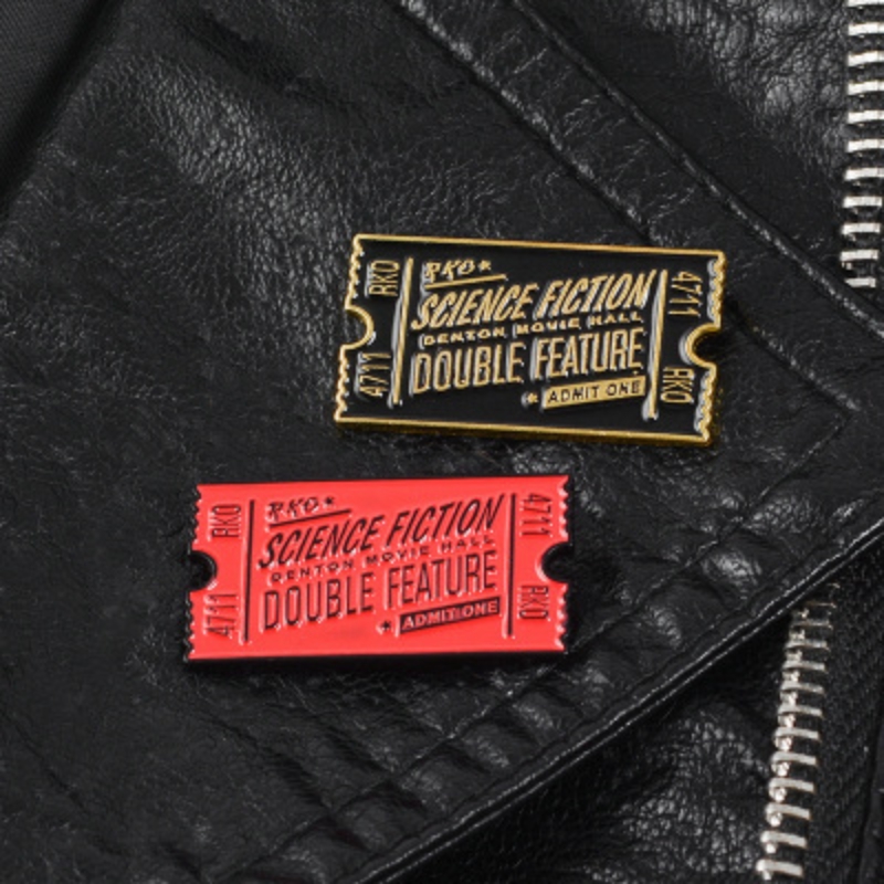Pins, Brooches Brooch Horror Movie Ticket Black Red Science Fiction DOUBLE FEATURE Admission Enamel Pin Leather Cap Badge For Friend
Pins, Brooches Brooch Horror Movie Ticket Black Red Science Fiction DOUBLE FEATURE Admission Enamel Pin Leather Cap Badge For Friend