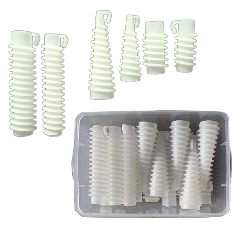30pcs/set 6 Sizes Hair Rollers Salon Hairdresser Fluffy Wavy Curlers Perm Setting Rods Screw Thread Cylinder Cone Curlers 1288