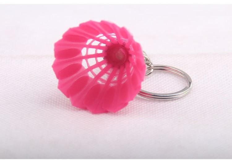 10 Pcs/Lot High Quality Mini Badminton Shuttlecock Key Chain Keychain Keyring Pvc Souvenir Mix Color Car Key Chains Holder