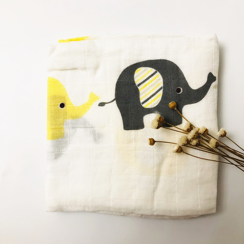 60*60cm Muslin Bamboo Cotton Baby Blanket Baby Newborn Blankets Newborn Swaddle Wrap Burp Cloths Towel Pielucha dropshipping