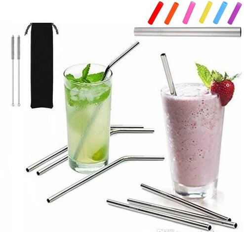 More size stainless steel straw straight and bent 8.5"/ 9.5" /10.5" reusable drinking straw with processed nozzles kitchen bar drinking tool
More size stainless steel straw straight and bent 8.5"/ 9.5" /10.5" reusable drinking straw with processed nozzles kitchen bar drinking tool