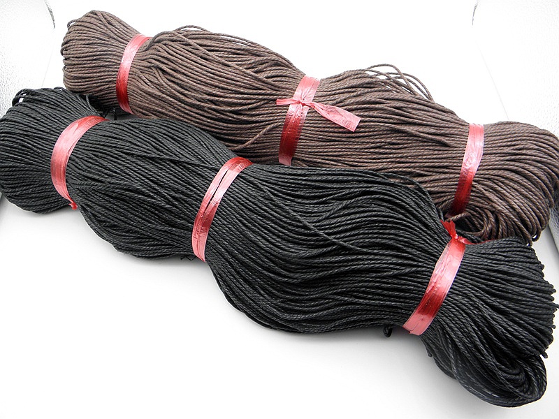 New 2.0mm Waxed Cotton Cords For Wax Jewelry Making DIY Sewing Leather Necklace Bead String cotton paraffined rope Three strands of wax rope
New 2.0mm Waxed Cotton Cords For Wax Jewelry Making DIY Sewing Leather Necklace Bead String cotton paraffined rope Three strands of wax rope