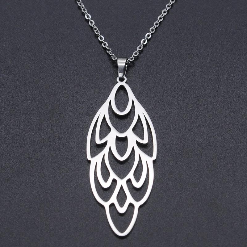 Stainless Steel Peacock Feather Necklace for Women Fashion Jewelry Necklaces Wholesale Accept OEM Order Dropshipping
Stainless Steel Peacock Feather Necklace for Women Fashion Jewelry Necklaces Wholesale Accept OEM Order Dropshipping