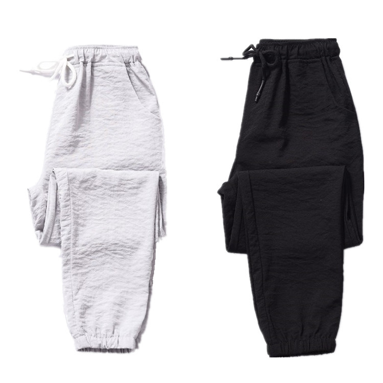2020 New Women's Loose Joggers Cotton Linen Pants for Women High Waist Sweatpants Ankle Length Sports Harem Pants Lightweight, Black
2020 New Women's Loose Joggers Cotton Linen Pants for Women High Waist Sweatpants Ankle Length Sports Harem Pants Lightweight, Black