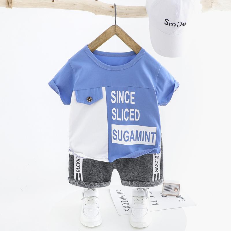Baby boy sports clothes summer new pure cotton round neck short sleeve shorts two-piece cartoon letters printed casual baby suit, Black
Baby boy sports clothes summer new pure cotton round neck short sleeve shorts two-piece cartoon letters printed casual baby suit, Black