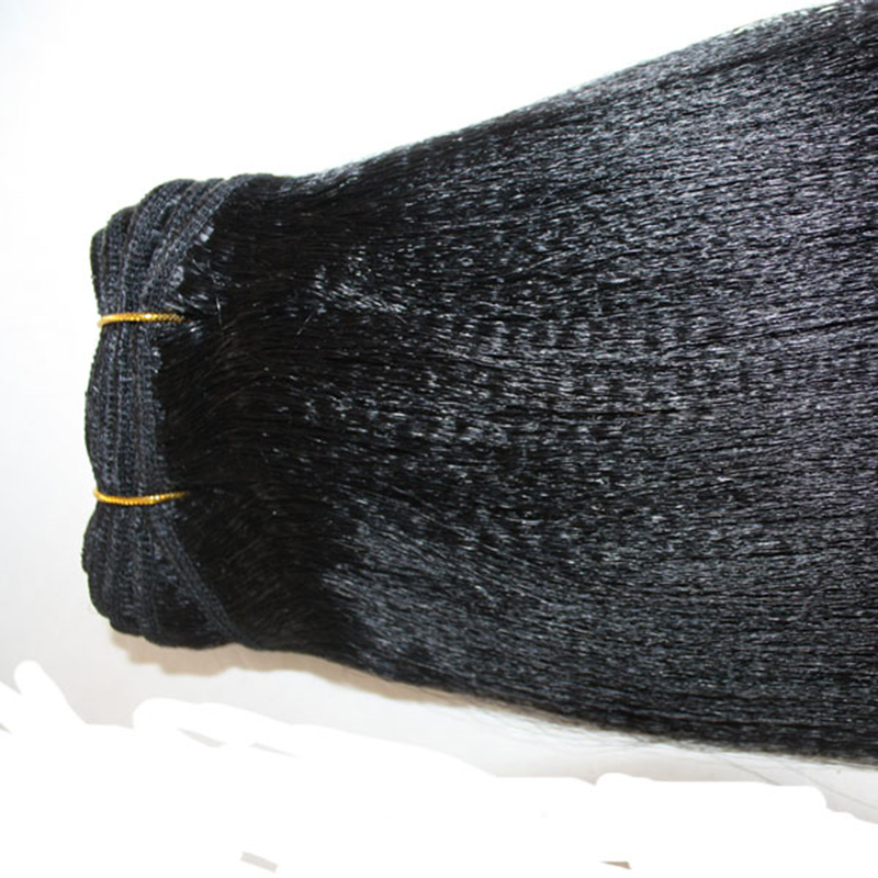 elibess brand great quality human brazilian virgin hair yaki straight hair virgin hair bundle 3pcs 100g one piece