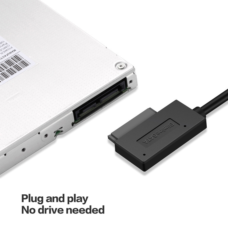 Laptop SATA Cable SATA to USB Adapter 6P + 7P SATA to USB2.0 cd-rom Cable 13-Pin Adapter Box