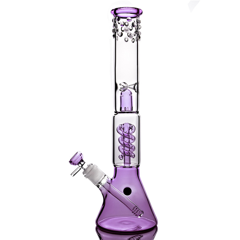 Purple Glass Water Bongs Hookahs Beaker Dab Rigs Percolater Dab Rig Bong Pipe Recycler Thick Base 18mm Joint
Purple Glass Water Bongs Hookahs Beaker Dab Rigs Percolater Dab Rig Bong Pipe Recycler Thick Base 18mm Joint