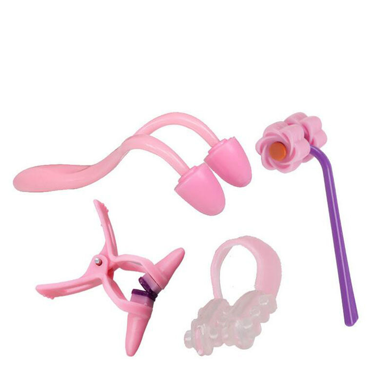 Health Care Nose Up Shaping Shaper Lifting Bridge Straightening Beauty Clip Beauty Nose Relaxation Massager 4Pcs/Set