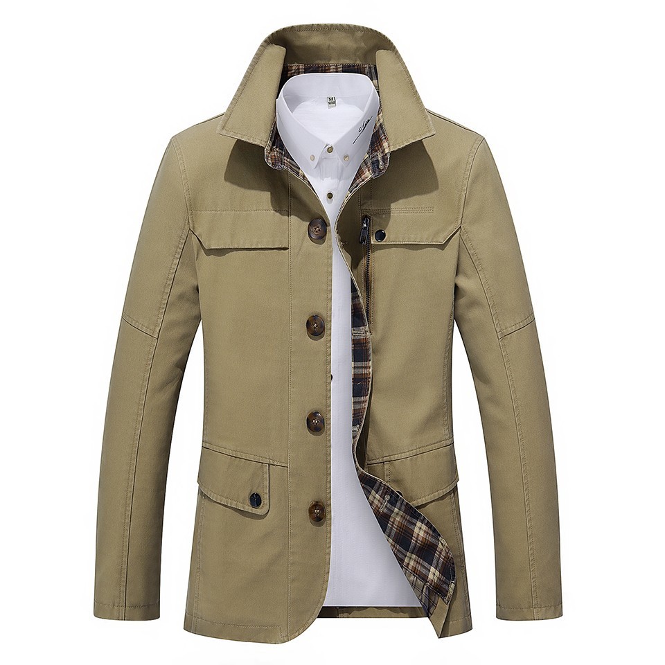 Men Winter Autumn Business Casual Cotton Trench Coat Jacket Men Brand New Classic Washed Pockets Safari Style Trench Jackets, Black
Men Winter Autumn Business Casual Cotton Trench Coat Jacket Men Brand New Classic Washed Pockets Safari Style Trench Jackets, Black