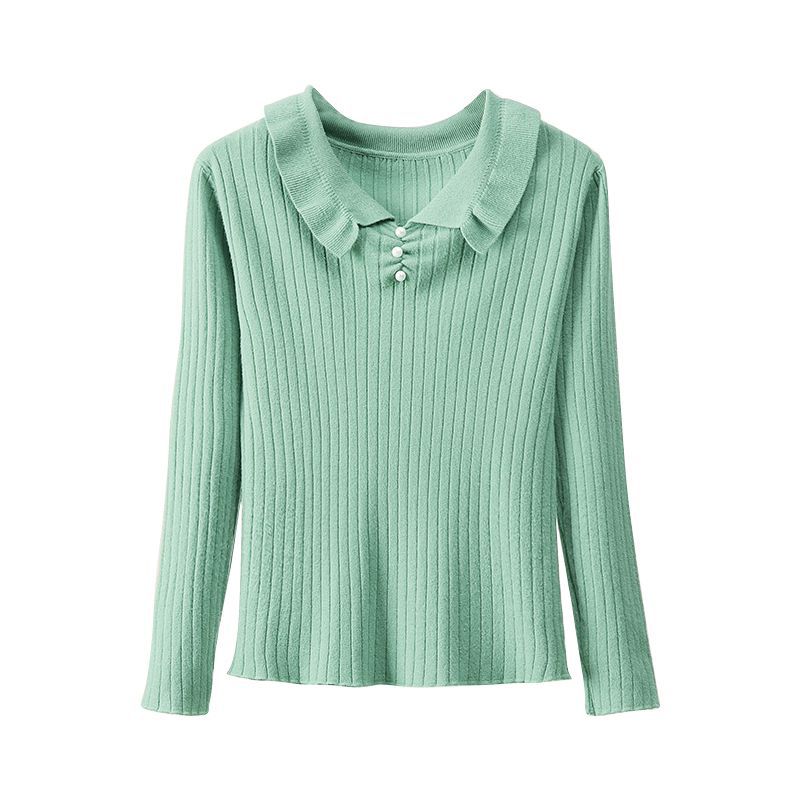 Korean Style Autumn Solid Color Pearl Sweater Women Sweet Long-sleeved Knitted Pullover Harajuku Jumpers Pull Femme1
Korean Style Autumn Solid Color Pearl Sweater Women Sweet Long-sleeved Knitted Pullover Harajuku Jumpers Pull Femme1