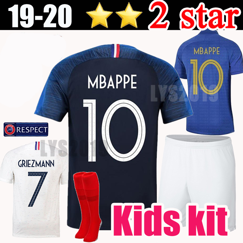 1919 2019 Two stars 2 GRIEZMANN MBAPPE Kids soccer jersey boys child Centenary POGBA Long sleeve football shirt maillot de foot 19 20, Black
1919 2019 Two stars 2 GRIEZMANN MBAPPE Kids soccer jersey boys child Centenary POGBA Long sleeve football shirt maillot de foot 19 20, Black