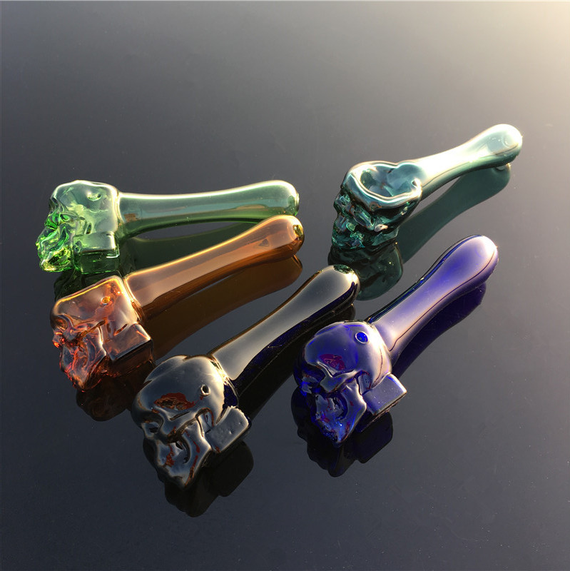 4 Inches Skull Glass Spoon Pipes thick Heavy Hand Tobacco Pipes Heady Hand Pipe Best Spoon Pipes For Dry Herb Oil Burner
4 Inches Skull Glass Spoon Pipes thick Heavy Hand Tobacco Pipes Heady Hand Pipe Best Spoon Pipes For Dry Herb Oil Burner