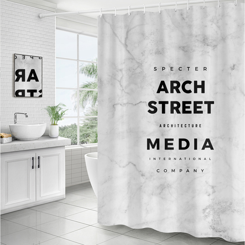 Nordic Polyester Shower Curtain White Marble Texture Pattern Bathroom Curtains Waterproof Thickened Mildew Divider Bath Curtain
Nordic Polyester Shower Curtain White Marble Texture Pattern Bathroom Curtains Waterproof Thickened Mildew Divider Bath Curtain