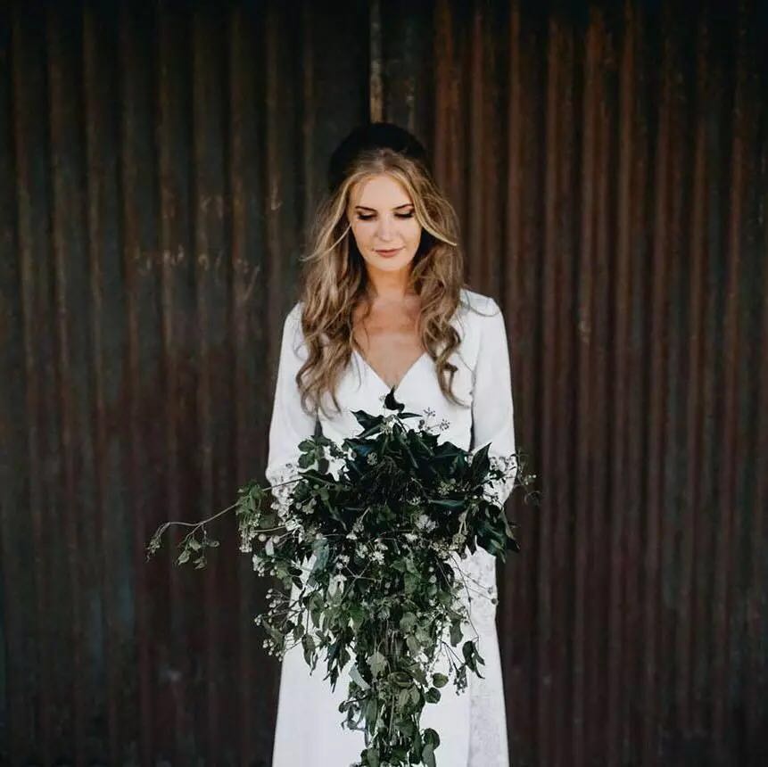 Vintage Boho Wedding Dresses Hippie Country Crochet Lace A Line Bohemian V-neck Long Sleeve Elegant Bridal Gowns Plus Size Vestido De Noiva