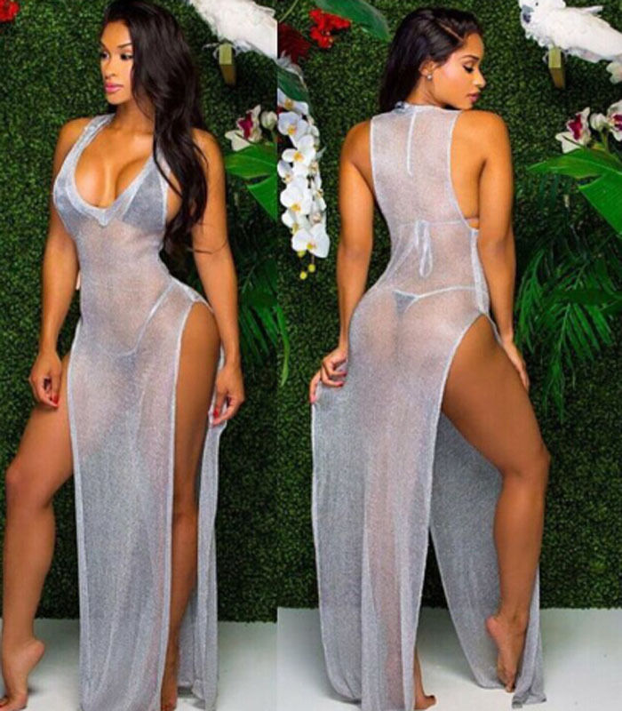 2020 New Hot Sale Summer Mesh Sheer Long Cover-Ups Women Bathing Suit Bikini Cover Up Beach Dress Swimwear Swimsuit Dress
2020 New Hot Sale Summer Mesh Sheer Long Cover-Ups Women Bathing Suit Bikini Cover Up Beach Dress Swimwear Swimsuit Dress
