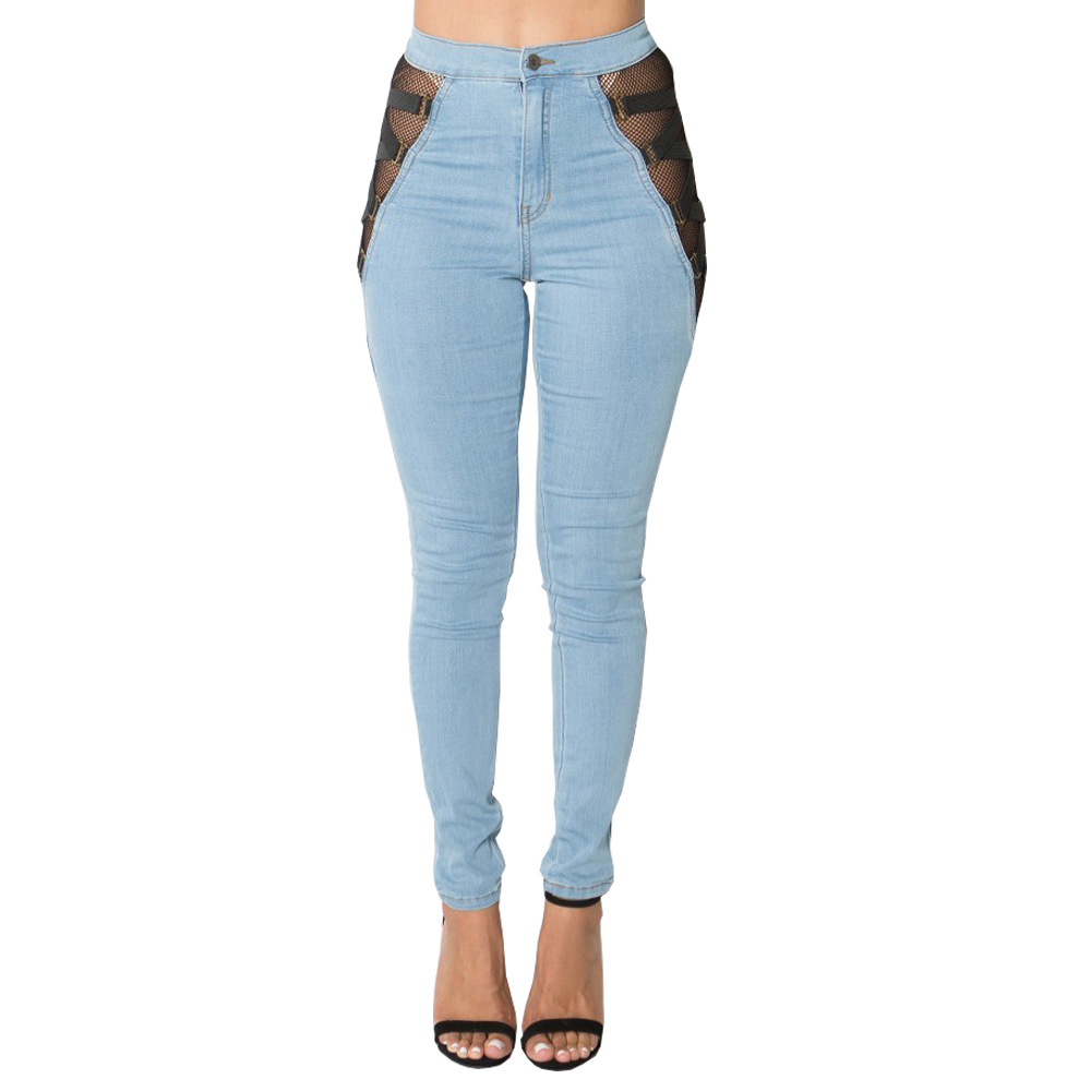 Women High Waist Sexy Mesh Bandage Jeans Butt Lift Super Comfy Stretch Denim Skinny Denims Blue Black
Women High Waist Sexy Mesh Bandage Jeans Butt Lift Super Comfy Stretch Denim Skinny Denims Blue Black