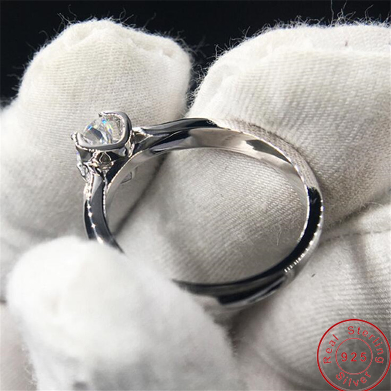 Victoria Wieck Luxury Jewelry Real 925 Sterling Silver Round Cut White Topaz CZ Diamond Gemstones Women Wedding Engagement Band Ring Gift