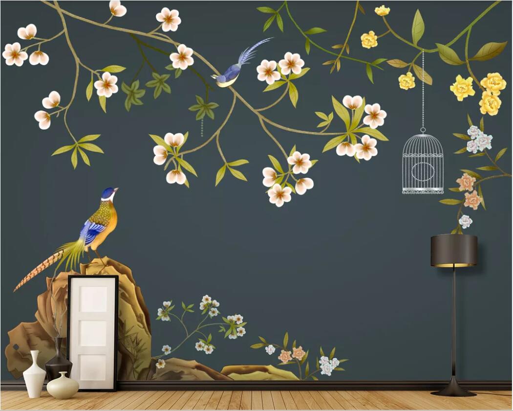 3d room wallpaper custom photo mural Palace flower and bird new Chinese background wall self-adhesive wallpaper art canvas pictures, Non-woven fabric
3d room wallpaper custom photo mural Palace flower and bird new Chinese background wall self-adhesive wallpaper art canvas pictures, Non-woven fabric