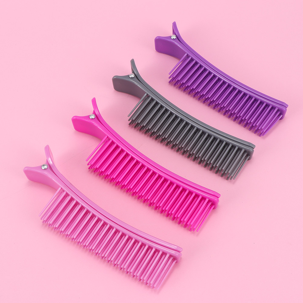 New 1 pc Hairdressing Sectioning Cutting Clamps with Comb Clips Styling Tools Plastic Double-sided Use Hair Clips, Black;brown
New 1 pc Hairdressing Sectioning Cutting Clamps with Comb Clips Styling Tools Plastic Double-sided Use Hair Clips, Black;brown