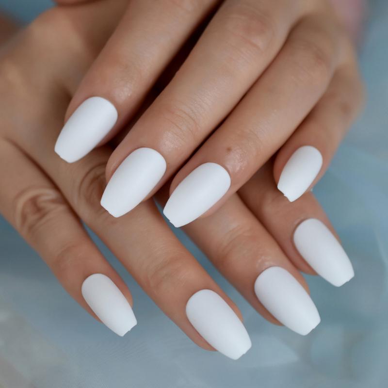 Matte White Ballerina False Nails Frosted Coffin Flat Press on Fake Nails Tips Faux Ongle Daily Finger Wear Free Glue Sticker, Beige
Matte White Ballerina False Nails Frosted Coffin Flat Press on Fake Nails Tips Faux Ongle Daily Finger Wear Free Glue Sticker, Beige