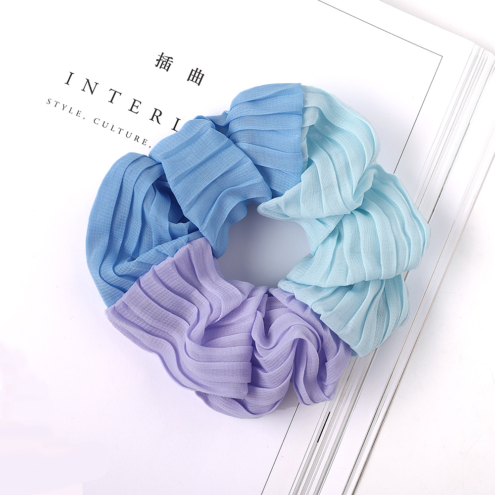 Scrunchie Stretch Headband Scrunchies Hair Tie for Women Girls Ponytail Hair Holder Rope Chiffon Headwear Hair Accessories 30pcs 1030B