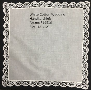Set of 12 Fashion Wedding Bridal Handkerchief White 100% Cotton Hankies with Embroidered Vintage Lace edges Ladies hanky 12"x12"
Set of 12 Fashion Wedding Bridal Handkerchief White 100% Cotton Hankies with Embroidered Vintage Lace edges Ladies hanky 12"x12"