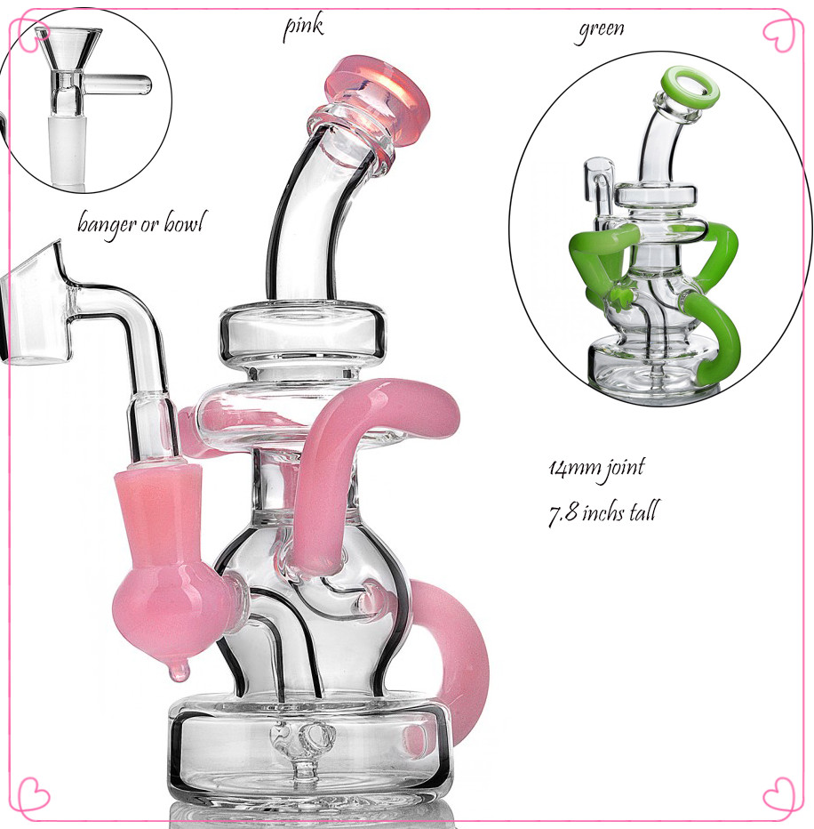 7.8 inchs Tall Pink Bong Recycler Dab Rigs Thick Glass Water Bongs Smoking Accessories Water Pipes Dab Rigs Beaker Bong
7.8 inchs Tall Pink Bong Recycler Dab Rigs Thick Glass Water Bongs Smoking Accessories Water Pipes Dab Rigs Beaker Bong
