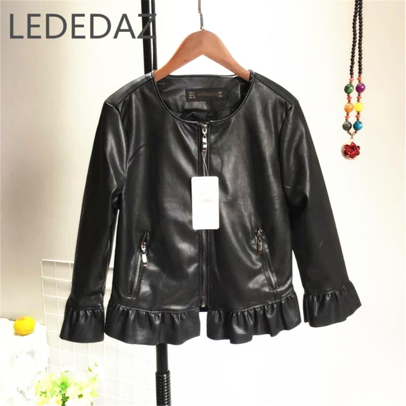 2020 Sweet Round Neck Leather Jacket Women' Simple Elegant Short Slim Soft PU Leather Jacket Spring and Autumn Outerwear, Beige
2020 Sweet Round Neck Leather Jacket Women' Simple Elegant Short Slim Soft PU Leather Jacket Spring and Autumn Outerwear, Beige