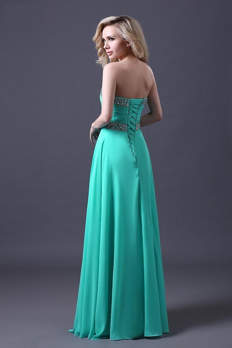 2020 New Latest Designs Prom Long Chiffon Cheap Evening Dress Lace-up Back Evening GownVestidos De Festa