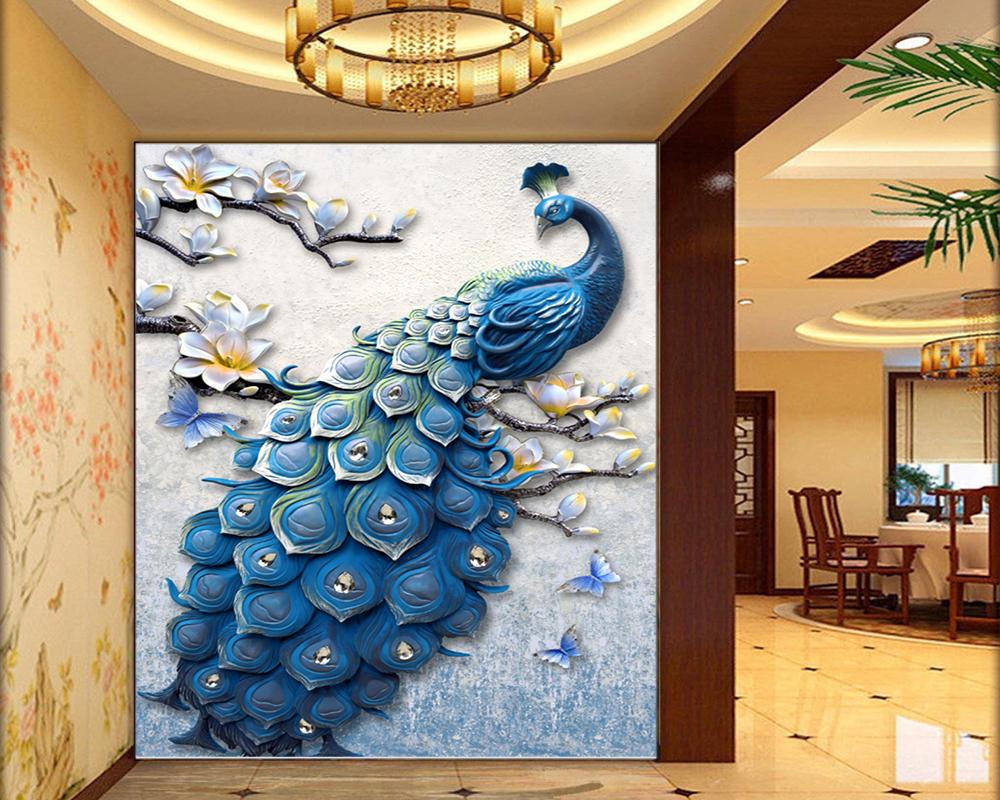 3d Wallpaper Custom 3d Relief Blue Peacock Magnolia Flower Living Room Bedroom Decoration Mural Wallpaper, As pic
3d Wallpaper Custom 3d Relief Blue Peacock Magnolia Flower Living Room Bedroom Decoration Mural Wallpaper, As pic