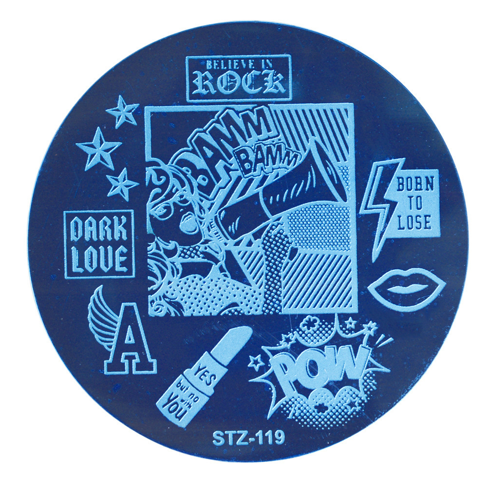 Nail Stamping Plates Round Flower/geometry Nail Art Plate Manicure Templates Diy Polish Print Stencils