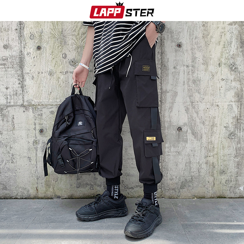 LAPPSTER Men Japanese Streetwear Joggers Pants 2020 Mens Korean Fashions Cargo Pants Black Pockets Baggy Hip Hop Sweatpants 5XL
LAPPSTER Men Japanese Streetwear Joggers Pants 2020 Mens Korean Fashions Cargo Pants Black Pockets Baggy Hip Hop Sweatpants 5XL