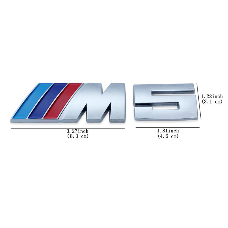 Parts Car Stickers Badge Emblem for M/M3/M5 Badge Power Sport Hood Boot Rear 3d Sticker