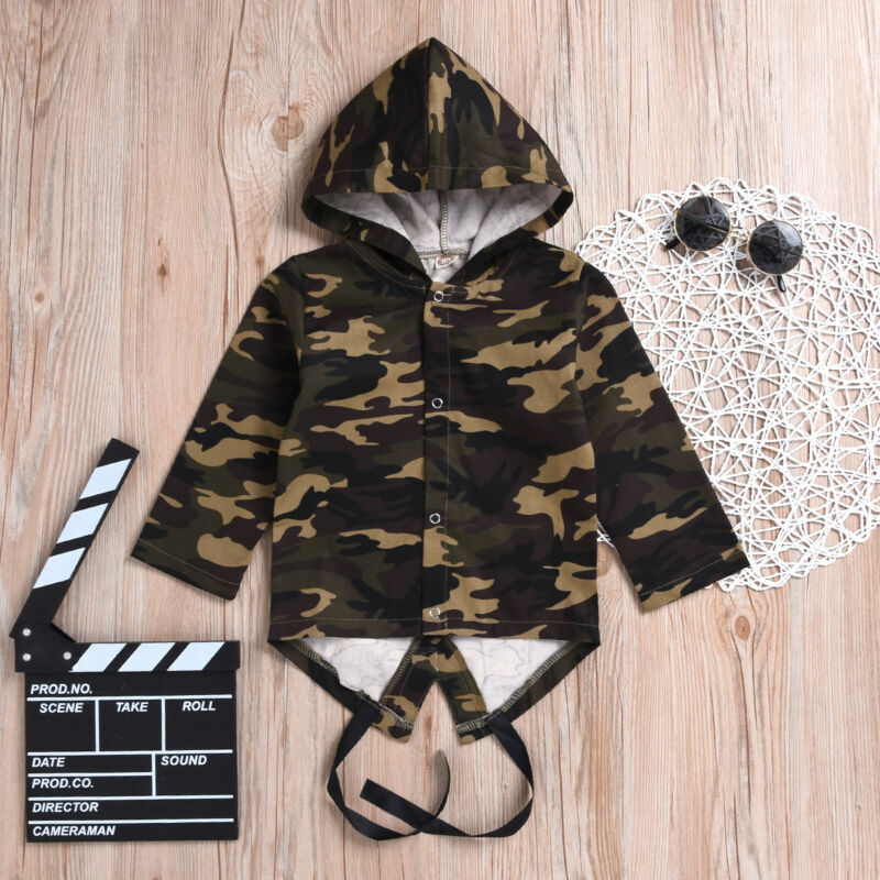 Baby Boys Girls Coat Toddler Camo Autumn Winter Long Sleeve Hooded Jacket Outwear Tracksuit Coats, Multi
Baby Boys Girls Coat Toddler Camo Autumn Winter Long Sleeve Hooded Jacket Outwear Tracksuit Coats, Multi