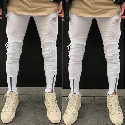 Men Stylish Ripped Scratched Jeans Pants Biker Skinny Slim Straight Denim Pencil Long Trousers Leggings Pantalon S-3XL White
Men Stylish Ripped Scratched Jeans Pants Biker Skinny Slim Straight Denim Pencil Long Trousers Leggings Pantalon S-3XL White