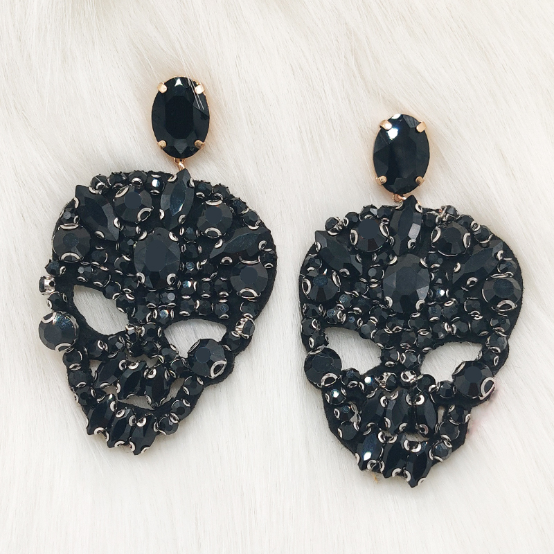 Handmaede Pendants Skull Dangle Drop Earrings Big Long Crystal Fashion Jewelry For Girls Women Ladies Oorbellen Party Wholesale
Handmaede Pendants Skull Dangle Drop Earrings Big Long Crystal Fashion Jewelry For Girls Women Ladies Oorbellen Party Wholesale