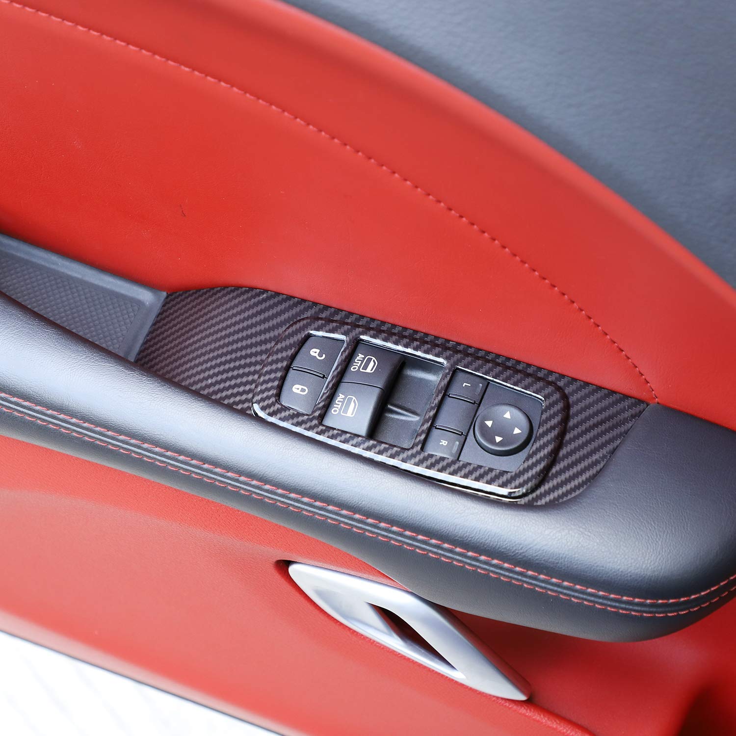 ABS Car Window Lift Trim Switch Panel Accessories for Dodge Challenger 2015 UP Factory Outlet Car Interior Accessories