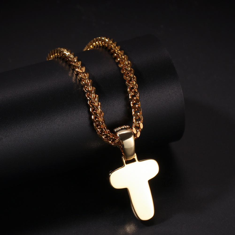 New Luxury Designer Gold Bling Diamond Bubble Letter Custom Name Pendant Necklace Mens Iced Out Cubic Zirconia Solid Initial Pendant Jewelry